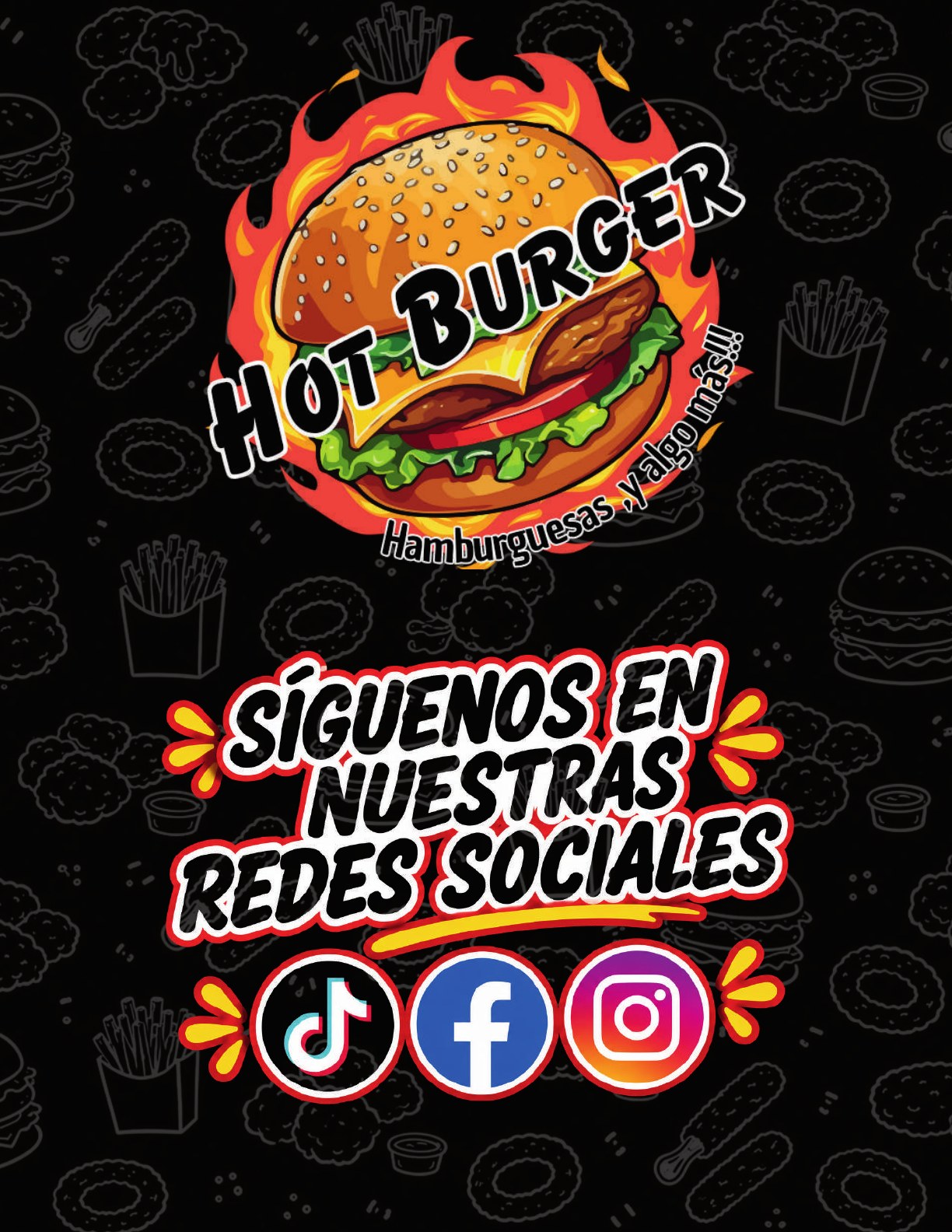 Redes sociales de Hot Burger